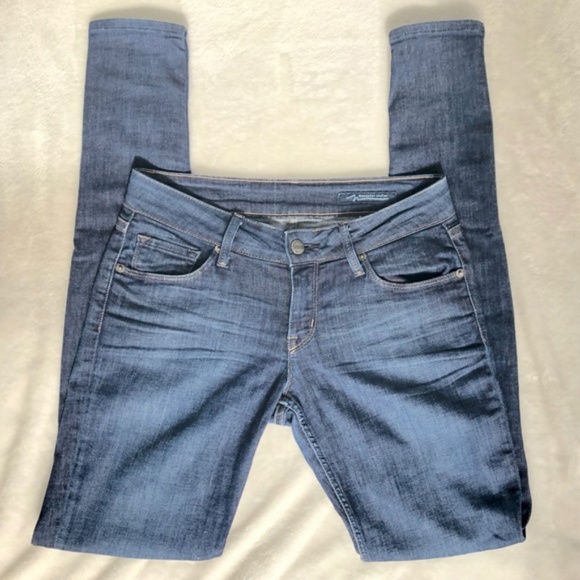 Sebastian McCall mid rise skinny jeans- dark wash- size 27 - Picture 1 of 8